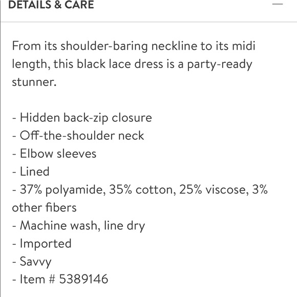 Keepsake the Label Off the Shoulder Lace Dress - Picture 9 of 9